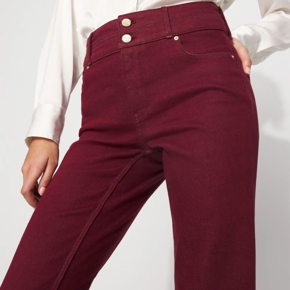 White House Black Market Burgundy Trousers - Picture 1 of 8